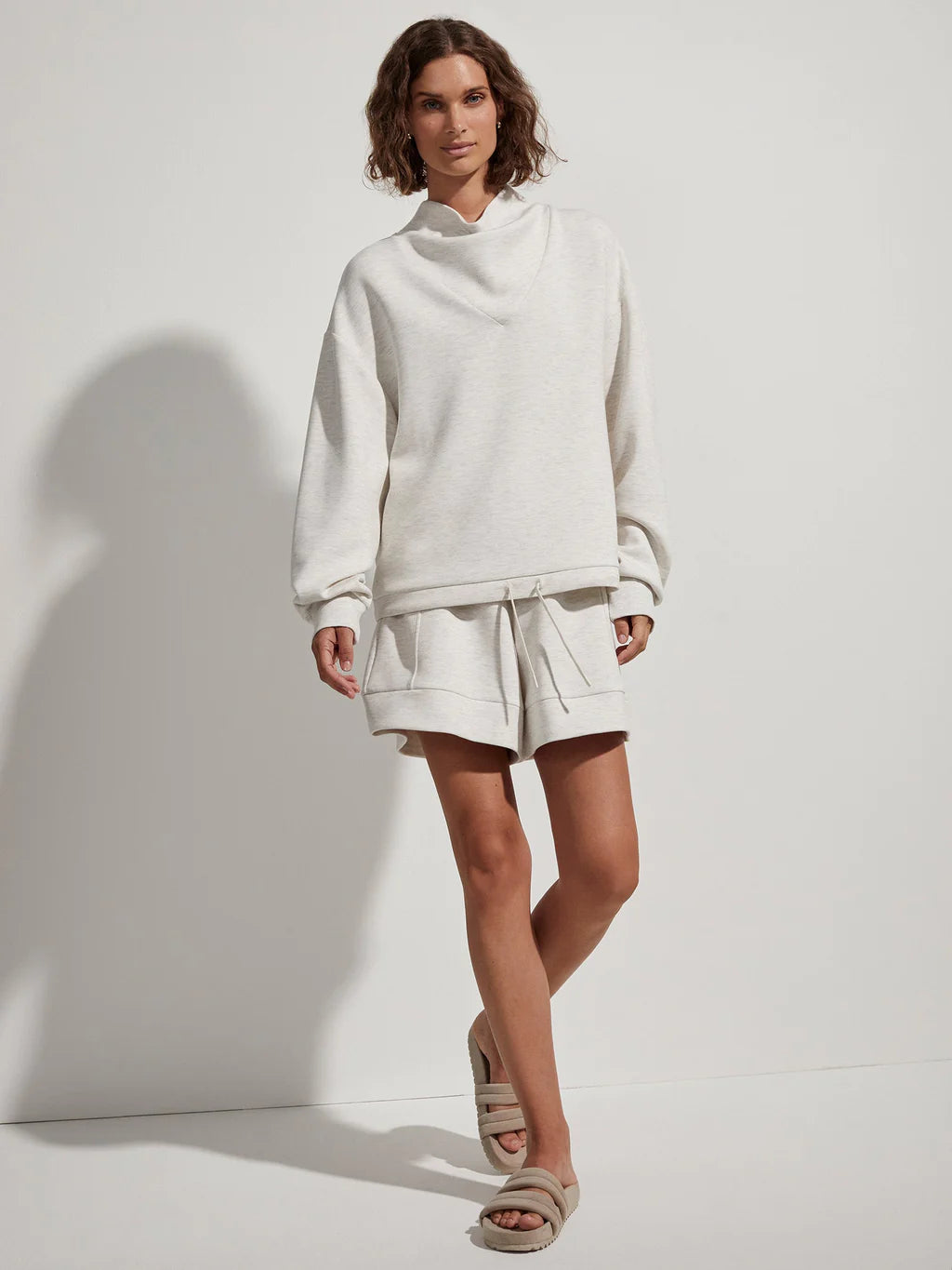 Betsy Sweater in Ivory Marl