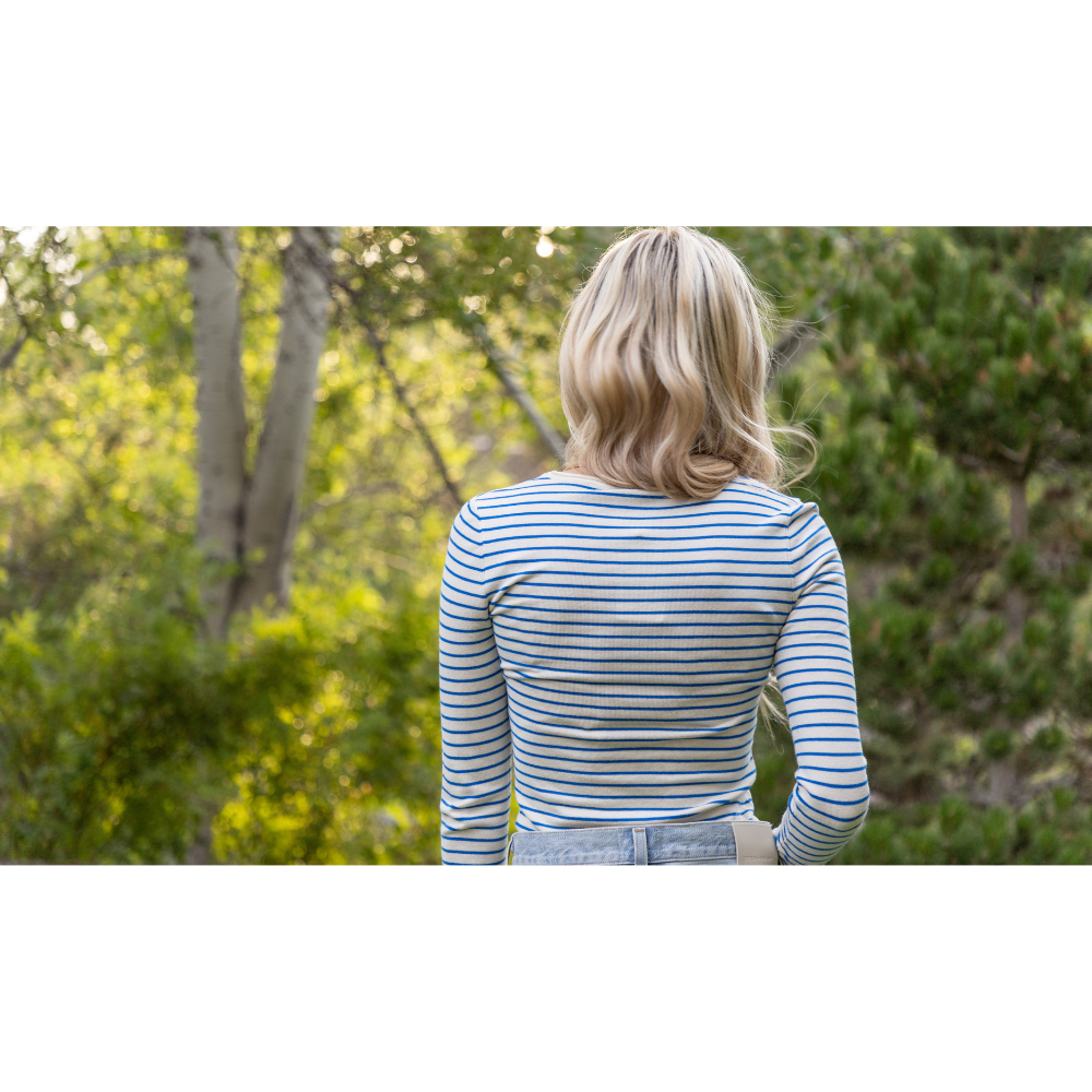 Olivia Striped Long Sleeve Knitted Top