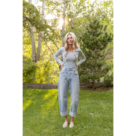 Ayla Baggy Cuffed Crop (Organic)