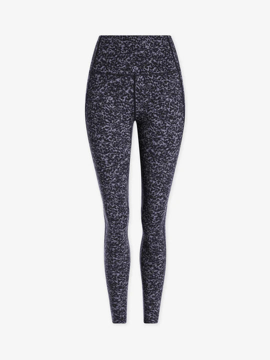 Let's Go Running Leggings in Ebony Blue Cheetah