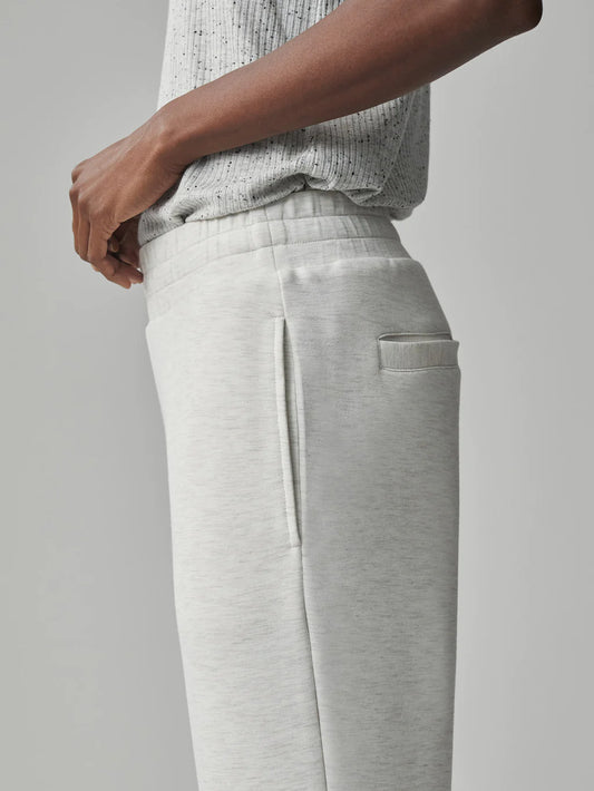 Slim Cuff Pant in Ivory Marl