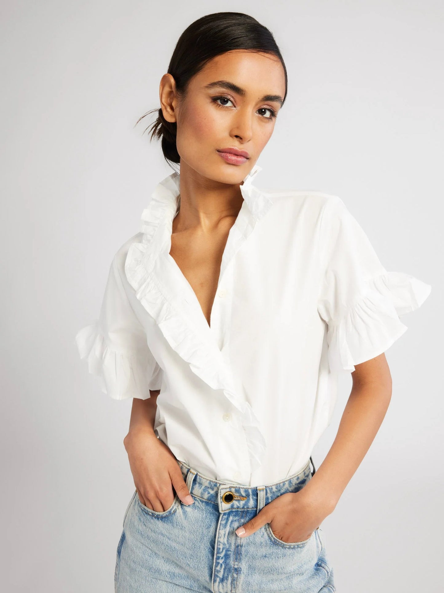 Vanessa Top in White- Final Sale