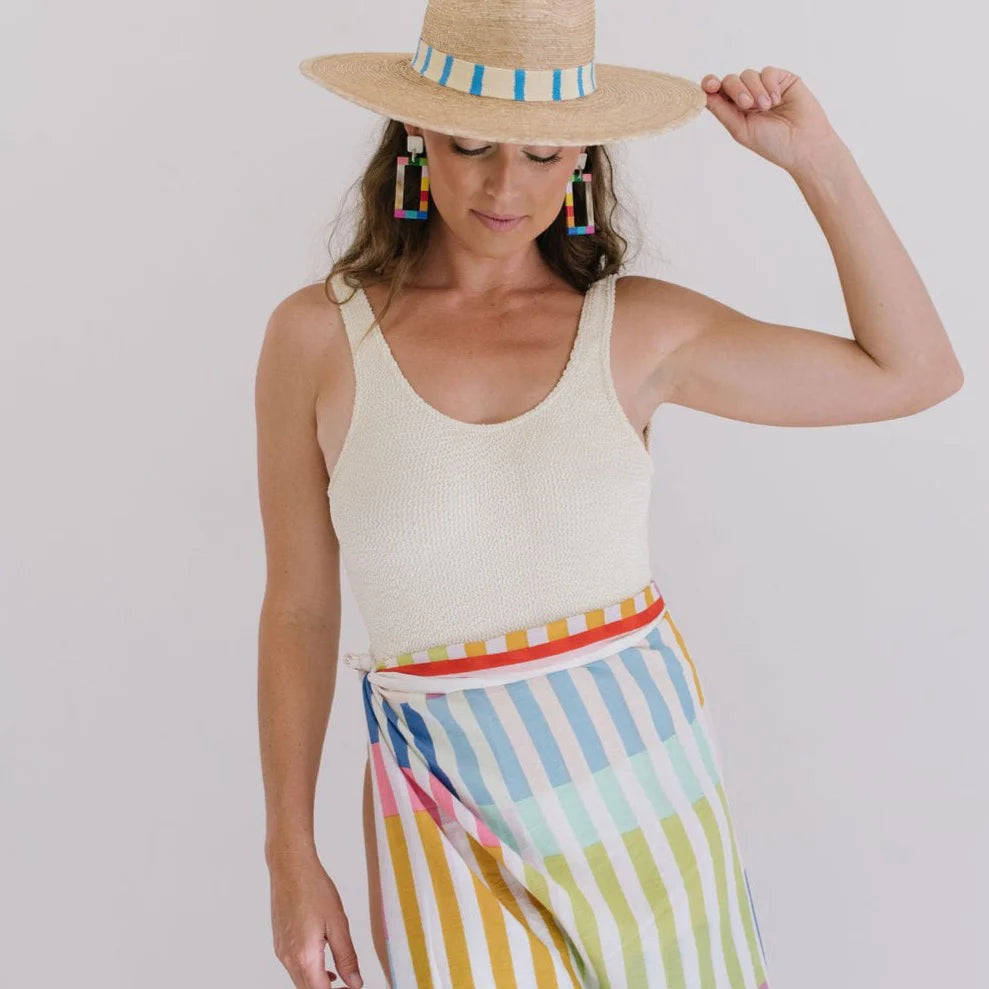 Rainbow Stripe Sarong- Final Sale